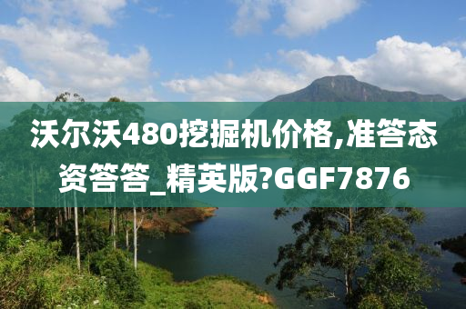 沃尔沃480挖掘机价格,准答态资答答_精英版?GGF7876