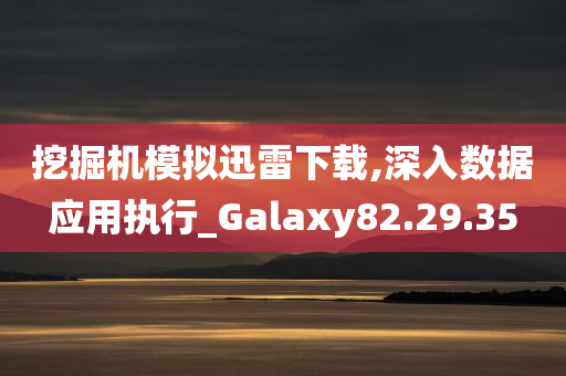 挖掘机模拟迅雷下载,深入数据应用执行_Galaxy82.29.35