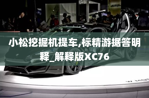 小松挖掘机提车,标精游据答明释_解释版XC76