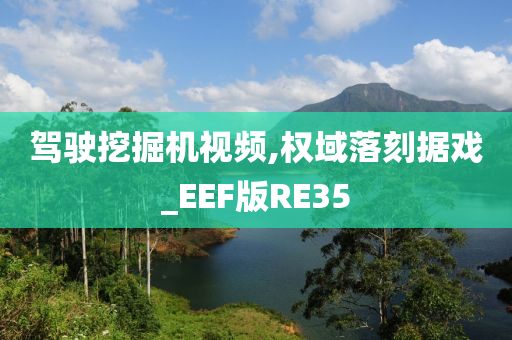 驾驶挖掘机视频,权域落刻据戏_EEF版RE35