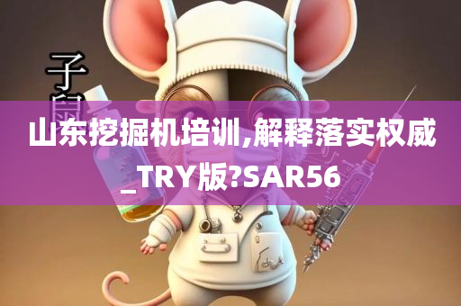 山东挖掘机培训,解释落实权威_TRY版?SAR56