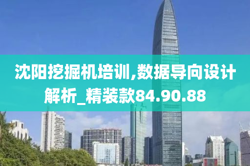 沈阳挖掘机培训,数据导向设计解析_精装款84.90.88