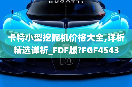 卡特小型挖掘机价格大全,详析精选详析_FDF版?FGF4543