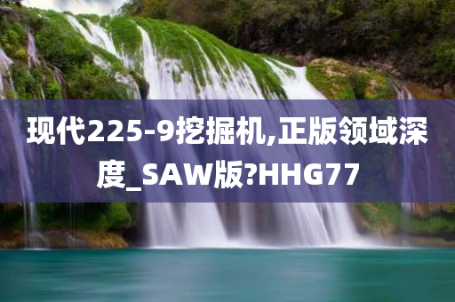 现代225-9挖掘机,正版领域深度_SAW版?HHG77