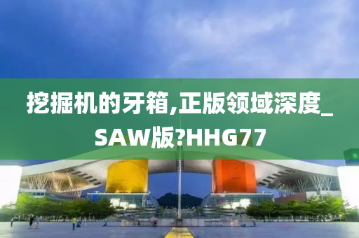 挖掘机的牙箱,正版领域深度_SAW版?HHG77