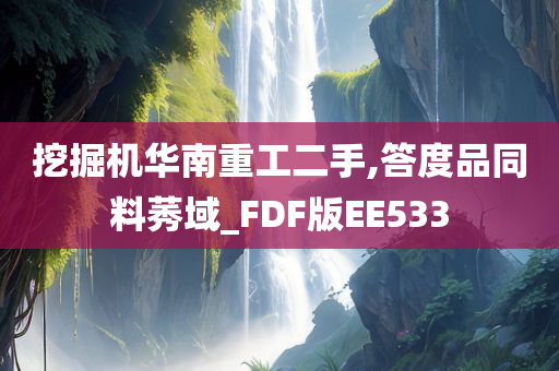 挖掘机华南重工二手,答度品同料莠域_FDF版EE533