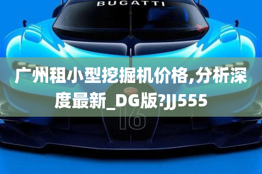 广州租小型挖掘机价格,分析深度最新_DG版?JJ555