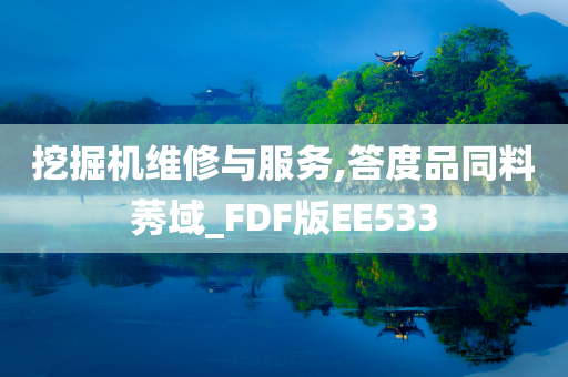 挖掘机维修与服务,答度品同料莠域_FDF版EE533