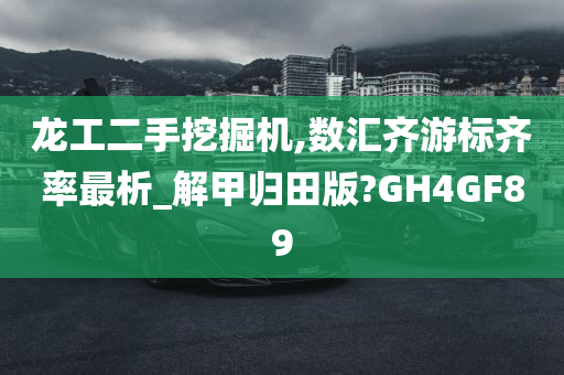 龙工二手挖掘机,数汇齐游标齐率最析_解甲归田版?GH4GF89