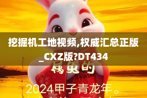 挖掘机工地视频,权威汇总正版_CXZ版?DT434